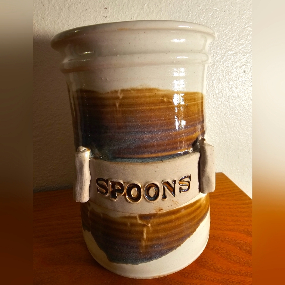Utensils Holder POTTERY Hand Made